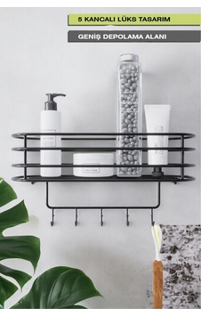 Paslanmaz Banyo Otel Tipi Şampuanlık Banyo Şampuanlık Rafı Aksesuarı Banyo Düzenleyici Siyah Paslanmaz Banyo Otel Tipi Şampuanlık Banyo Şampuanlık Rafı Aksesuarı Banyo Düzenleyici Siyah
