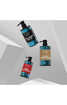Bobel Keratin Black Btx + Gold Treatment + Red Maximum Bakım Seti 3 x 500 ML