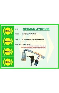 Bescher Kontak Kilidi - Anahtarlı Renault Kangoo 98 07 Neıman 470736b 7701470736 Bescher Kontak Kilidi - Anahtarlı Renault Kangoo 98 07 Neıman 470736b 7701470736