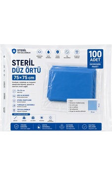 Steril Düz Örtü 75 x 75 Cm 100'lü