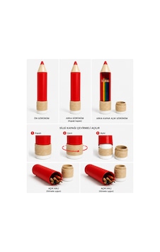 3dmom3 Baskı Kalem Şeklinde Kalem Kutusu 24 Cm, Pla Sağlıklı Malzeme, Okul Kırtasiye Kırmızı 3dmom3 Baskı Kalem Şeklinde Kalem Kutusu 24 Cm, Pla Sağlıklı Malzeme, Okul Kırtasiye Kırmızı