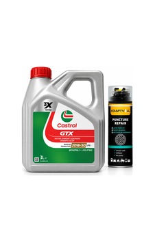 Castrol Gtx Motor Yağı 20w-50 Lpg 3 L + Lastik Tamir Kiti 400 ML Castrol Gtx Motor Yağı 20w-50 Lpg 3 L + Lastik Tamir Kiti 400 ML