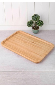 Balsa Bambu Sunum Tabağı 30X20