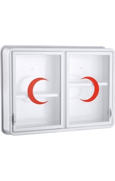Cam 2 Kapaklı Ecza Dolabı 35x49x10 Cm 5570