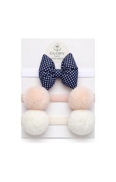 Kız Bebek Fiyonklu & Ponponlu Bandana - Saç Bandı 3'lü Set Pembe-ekru-lacivert Puantiyeli Pembe-ekru-lacivert Puantiyeli Kız Bebek Fiyonklu & Ponponlu Bandana - Saç Bandı 3'lü Set Pembe-ekru-lacivert Puantiyeli Pembe-ekru-lacivert Puantiyeli
