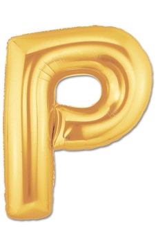 Go İthalat P Harf Folyo Balon Altın Renk 40 İnç Go İthalat P Harf Folyo Balon Altın Renk 40 İnç