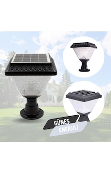 Güneş Enerjili Solar Set Üstü Bahçe Aydınlatma Beyaz Işık