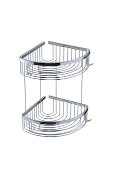 Deppot Oval Lüks Şampuanlık 20x20 - 2 Kat - Krom Çok Renkli Deppot Oval Lüks Şampuanlık 20x20 - 2 Kat - Krom Çok Renkli