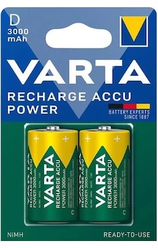 Sh Varta 1.2 Volt - 3000 Mah Ni-mh Büyük D Boy Şarjlı Pil 2'li Paket Najmaddin Sh Varta 1.2 Volt - 3000 Mah Ni-mh Büyük D Boy Şarjlı Pil 2'li Paket Najmaddin