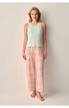 Suwen Sevara Atlet Pantolon Pijama Takımı Sh26534660a334 Pembe Suwen Sevara Atlet Pantolon Pijama Takımı Sh26534660a334 Pembe