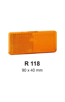 Jokon R 118 Sarı Karavan Reflektörü 90x40 Mm Yapışkanlı Jk31.0005.511 Jokon R 118 Sarı Karavan Reflektörü 90x40 Mm Yapışkanlı Jk31.0005.511