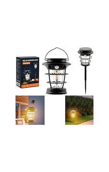 Powermaster Hop-8818 Sensörlü Şarjlı Solar Panelli Lamba