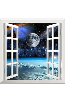 Pencere Poster Duvar Kağıdı Uzay Manzarası 4 Yapışkanlı Sticker Pencere Poster Duvar Kağıdı Uzay Manzarası 4 Yapışkanlı Sticker