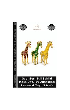Özel Seri Stil Sahibi Masa Üstü Ev Aksesuarı Swaroski Taşlı Zürafa Özel Seri Stil Sahibi Masa Üstü Ev Aksesuarı Swaroski Taşlı Zürafa