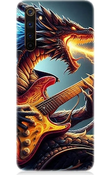 Realme 6 Pro Uyumlu Gitar Ejderhası Desenli Silikon Kılıf Realme 6 Pro Uyumlu Gitar Ejderhası Desenli Silikon Kılıf