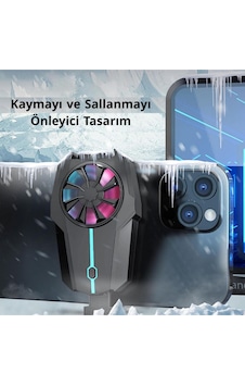 Telefon Soğutucu Fan Hava Soğutmalı Cep Telefon Soğutma Fanı Radyatör Soğutucu Gaming E-spor