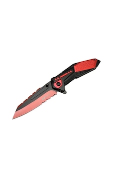 Mtech 4173 Kırmızı Kamp Çakı 21cm - Yarı Otomatik, Kemerlikli, Testere Detaylı Mtech 4173 Kırmızı Kamp Çakı 21cm - Yarı Otomatik, Kemerlikli, Testere Detaylı