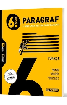 Hız Yayınları 2026 6. Sınıf Türkçe Paragraf Soru Bankası Yeni Müfredat