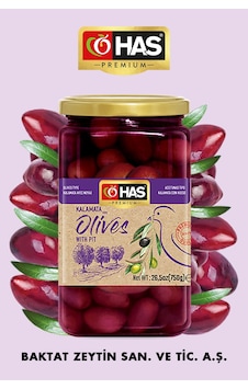 Has Premium Çekirdekli Kalamata Zeytin 850 G Has Premium Çekirdekli Kalamata Zeytin 850 G