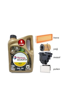 Total Quartz Ineo Ecs 5W-30 Partiküllü Motor Yağı 4 L + Peugeot 307 1.6 Dizel Yağ Bakım Seti Total Quartz Ineo Ecs 5W-30 Partiküllü Motor Yağı 4 L + Peugeot 307 1.6 Dizel Yağ Bakım Seti