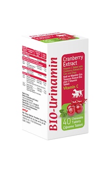 Bio Urinamin Kızılcık Özlü Köpek C Vitamini Çiğneme Tableti 40'lı