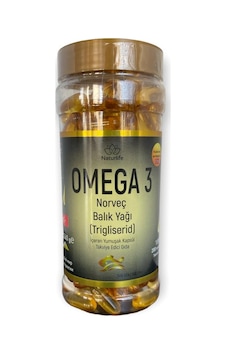 NATURLIFE Omaga-3 Norveç Yağı 1300 mg 200 Yumuşak Kapsül