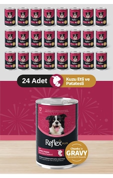 Reflex Plus Soslu Kuzulu Patatesli Köpek Konservesi 24x400 Gr Reflex Plus Soslu Kuzulu Patatesli Köpek Konservesi 24x400 Gr