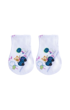 Sevi Bebe Premature Eldiven 531 Beyaz - Lacivert