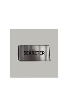 Aluminyum Kapı İsimliği Sekreter Yazılı Arkası Yapışkanlı 10x20 Cm Aluminyum Kapı İsimliği Sekreter Yazılı Arkası Yapışkanlı 10x20 Cm