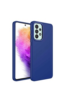 Galaxy Uyumlu A52 Kılıf Metal Çerçeve Ve Buton Tasarımlı Silikon Zore Luna Kapak Galaxy Uyumlu A52 Kılıf Metal Çerçeve Ve Buton Tasarımlı Silikon Zore Luna Kapak