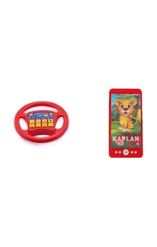Pilli Işıklı Sesli 3d Kaplan Oyuncak Telefon + Pilli Türkçe Konuşan Kırmızı Direksiyon Oyuncak 2ın1 Pilli Işıklı Sesli 3d Kaplan Oyuncak Telefon + Pilli Türkçe Konuşan Kırmızı Direksiyon Oyuncak 2ın1