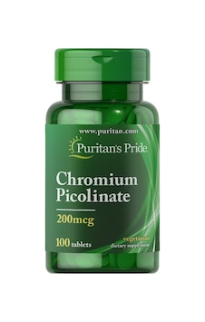 Puritan's Pride Chromium Picolinate 200 Mcg 100 Tablet Puritan's Pride Chromium Picolinate 200 Mcg 100 Tablet