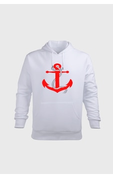 Efluce Erkek Kapüşonlu Sweatshirt, Gemi Çapası