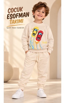 Yağmur Giyim Flamindo Yarış Arabalı 2 İp %100 Pamuk Erkek Çocuk Eşofman Takımı 3-6 Yaş 1414 Bej Yağmur Giyim Flamindo Yarış Arabalı 2 İp %100 Pamuk Erkek Çocuk Eşofman Takımı 3-6 Yaş 1414 Bej