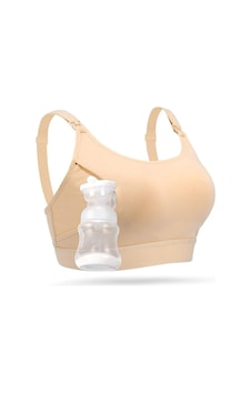Momcozy Hands - Free Pompa Ve Emzirme Sütyeni, Patentli Tasarım, Ayarlanabilir Askılar Ve Tek Elle Kullanım Bej Momcozy Hands - Free Pompa Ve Emzirme Sütyeni, Patentli Tasarım, Ayarlanabilir Askılar Ve Tek Elle Kullanım Bej