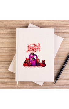 Death Scream Bloody Gore Çizgisiz Kanvas Defter Krem Death Scream Bloody Gore Çizgisiz Kanvas Defter Krem