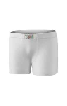 12 Adet Yıldız Erkek Çocuk Modal Boxer Beyaz 465 001