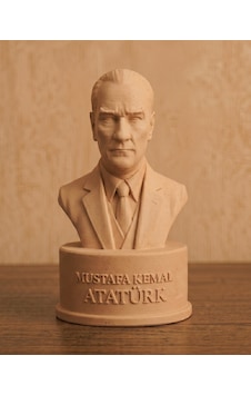 Geniş Kullanım Alanına Sahip Dekoratif 15 Cm Atatürk Büstü Ofis Sergileme Hediyelik Geniş Kullanım Alanına Sahip Dekoratif 15 Cm Atatürk Büstü Ofis Sergileme Hediyelik