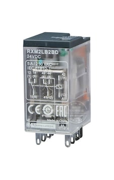 Schneider RXM2LB2BD 24VDC 2A2K/5A Kalın 8pin Röle Schneider RXM2LB2BD 24VDC 2A2K/5A Kalın 8pin Röle