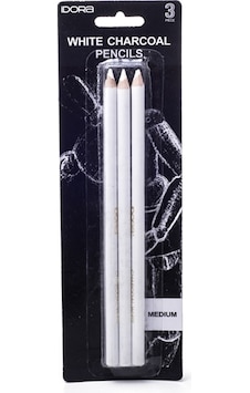 Beyaz Kömür Füzen Kalemi Medium - 3 Parça Beyaz Kömür Füzen Kalemi Medium - 3 Parça