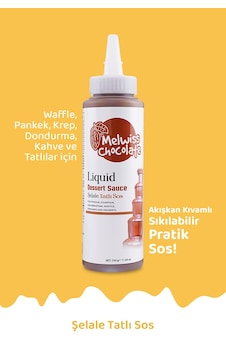 Melwiss Chocolate Fondü Şelale Tatlı Sos 330 G - Waffle & Krep & Pankek & San Sebastian Sosu Melwiss Chocolate Fondü Şelale Tatlı Sos 330 G - Waffle & Krep & Pankek & San Sebastian Sosu