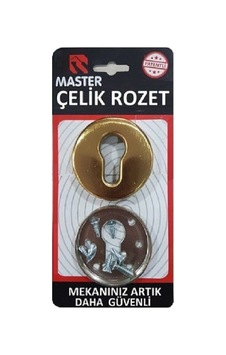 6 Vidalı Çelik Rozet Sarı Renk - 33425889