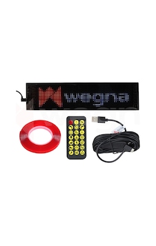 Wegna Araç İçi Araba Işığı Led Ekran 20x64 10.2x34.8cm Wt20245 Aksesuar