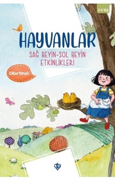 Hayvanlar - Sağ Beyin - Sol Beyin Etkinlikleri - Çıkartmalı - 3 - 4 Yaş- Türkiye Diyanet Vakfı Yayınları Hayvanlar - Sağ Beyin - Sol Beyin Etkinlikleri - Çıkartmalı - 3 - 4 Yaş- Türkiye Diyanet Vakfı Yayınları