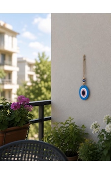 Çift Taraflı Plastik Nazar Boncuğu Duvar Süsü Dekoratif Asma Nazar Boncuğu Kapı, Balkon Ve Araç Süsü