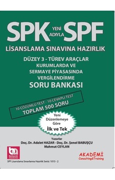 Spk Kurumlarda ve Sermaye Piyasasında Vergilendirme Soru Bankası Spk Kurumlarda ve Sermaye Piyasasında Vergilendirme Soru Bankası