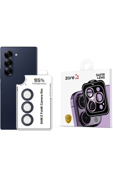 Galaxy Uyumlu Z Fold 6 Zore Cl-11 Safir Parmak İzi Bırakmayan Anti-reflective Kamera Lens Koruyucu-mavi Galaxy Uyumlu Z Fold 6 Zore Cl-11 Safir Parmak İzi Bırakmayan Anti-reflective Kamera Lens Koruyucu-mavi