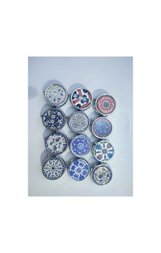 Metal Cep Küllük,kapaklı Küllük Cep Küllük Çini Desenli Taşınabilir Küllük