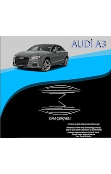 Audi A3 Sd Krom Cam Çerçevesi 10 Parça
