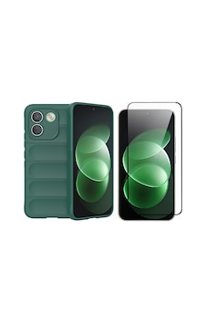 Vendas Xiaomi Redmi Note 17 Pro Max Uyumlu Kılıf Esnek Tpu Oyuklu Arka Yüzey Tasarımlı Zore Etnik Silikon Kapak + Cam Ekran Koruyucu Koyu Yeşil Vendas Xiaomi Redmi Note 17 Pro Max Uyumlu Kılıf Esnek Tpu Oyuklu Arka Yüzey Tasarımlı Zore Etnik Silikon Kapak + Cam Ekran Koruyucu Koyu Yeşil